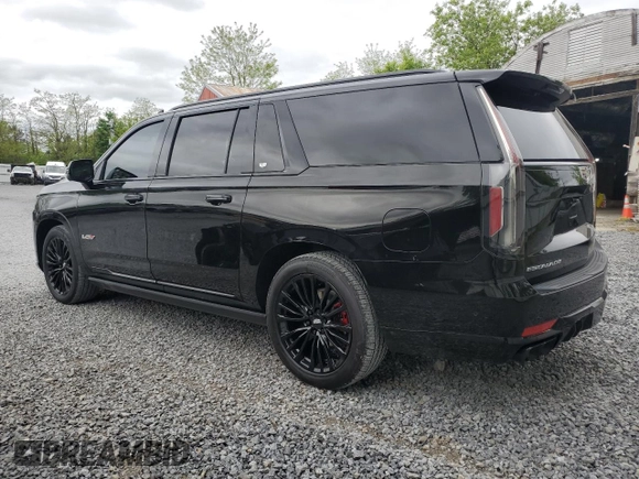 2023 Cadillac Escalade ESV AWD V-Series z VIN 1GYS4SK93PR229583, wystawiony jako Copart lot #57963475 z przebiegiem 19 649 mil mil oraz Szkody całkowita. Historia ofert i sprzedaży dostępna na DreamBid. Obrazek 2.