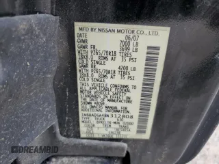 2008 Nissan Titan SE with VIN 1N6BA06A48N312808, listed as a Copart auction lot 72218694 with 358,137 mi miles and Salvage Title. Bid and sale history available at carsss.com. Image 15.
