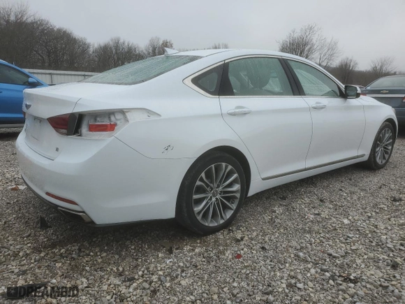 2016 Hyundai Genesis 3.8L with VIN KMHGN4JE2GU127753, listed as a Copart auction lot 45014325 with 110,869 mi miles and Salvage Title. Bid and sale history available at carsss.com. Image 3.