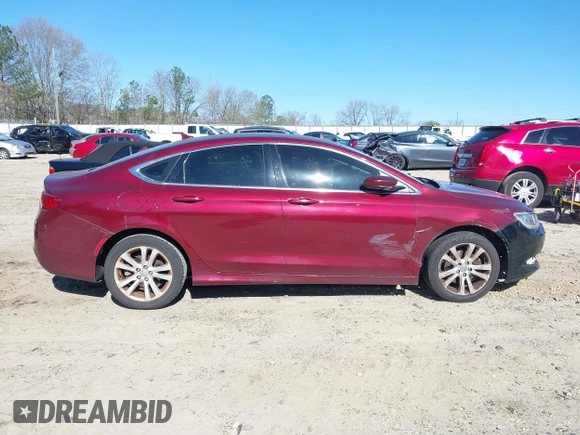 2015 Chrysler 200 Limited with VIN 1C3CCCAB3FN684029, listed as a IAAI auction lot 41824665 with 133,573 mi miles and . Bid and sale history available at carsss.com. Image 6.