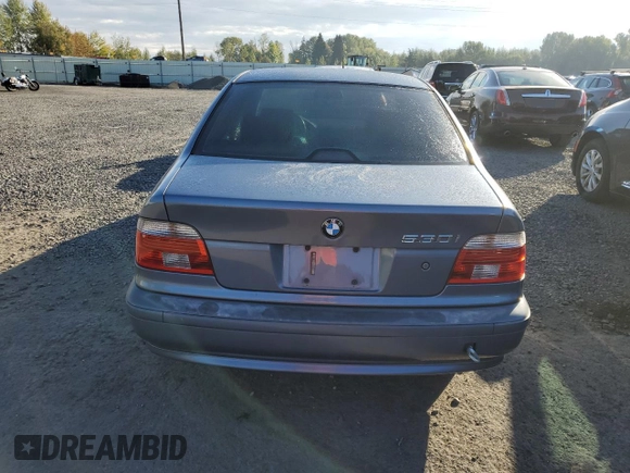 2002 BMW 5 Series 530iA with VIN WBADT63472CH93812, listed as a Copart auction lot 75829434 with 259,317 mi miles and Salvage Title. Bid and sale history available at carsss.com. Image 6.