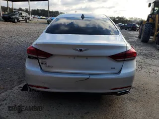 2017 Genesis G80 3.8L with VIN KMHGN4JEXHU171310, listed as a Copart auction lot 78077224 with 124,831 mi miles and Clean Title. Bid and sale history available at DreamBid. Image 6.