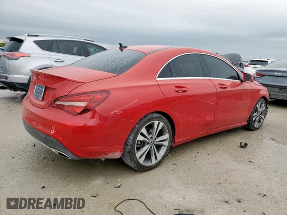 2019 Mercedes-Benz CLA 250 with VIN WDDSJ4EB5KN768009, listed as a Copart auction lot 51668805 with 87,095 mi miles and Salvage Title. Bid and sale history available at DreamBid. Image 3.