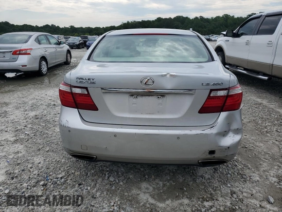 2007 Lexus LS 460 with VIN JTHBL46F175014438, listed as a Copart auction lot 62513655 with 128,213 mi miles and Salvage title. Bid and sale history available at DreamBid. Image 6.