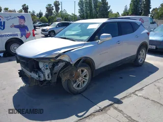 2020 Chevrolet Blazer LT with VIN 3GNKBHRS3LS570083, listed as a IAAI auction lot 42500284 with 46,491 mi miles and . Bid and sale history available at DreamBid. Image 2.