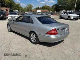 2005 Mercedes-Benz S-Class 5.0L with VIN WDBNG84J75A450070, listed as a Copart auction lot 73543614 with 118,420 mi miles and Clean Title. Bid and sale history available at carsss.com. Image 3.