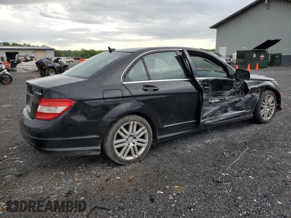 2008 Mercedes-Benz C 300 Sport with VIN WDDGF81X78F190434, listed as a Copart auction lot 55942805 with 158,146 mi miles and Salvage Title. Bid and sale history available at DreamBid. Image 3.