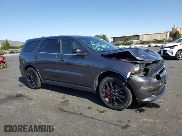2020 Dodge Durango R/T with VIN 1C4SDJCT6LC163229, listed as a Copart auction lot 58640855 with 64,328 mi miles and Salvage title. Bid and sale history available at DreamBid. Image 4.