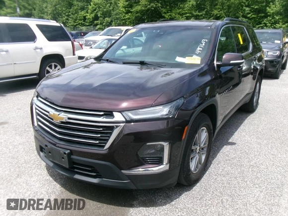 2022 Chevrolet Traverse LT Cloth z VIN 1GNERGKW8NJ156012, wystawiony jako IAAI lot #42574778 z przebiegiem 82 293 mil mil oraz . Historia ofert i sprzedaży dostępna na DreamBid. Obrazek 5.