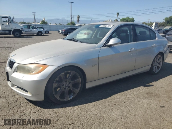 2006 BMW 3 Series 330i with VIN WBAVB335X6AZ85075, listed as a Copart auction lot 63092735 with 126,134 mi miles and Salvage title. Bid and sale history available at DreamBid. Image 1.