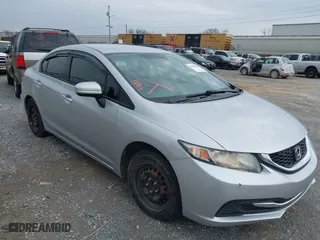 2014 Honda Civic Sedan LX with VIN 19XFB2F52EE065949, listed as a IAAI auction lot 41720165 with 128,924 mi miles. Bid and sale history available at carsss.com. Image 1.