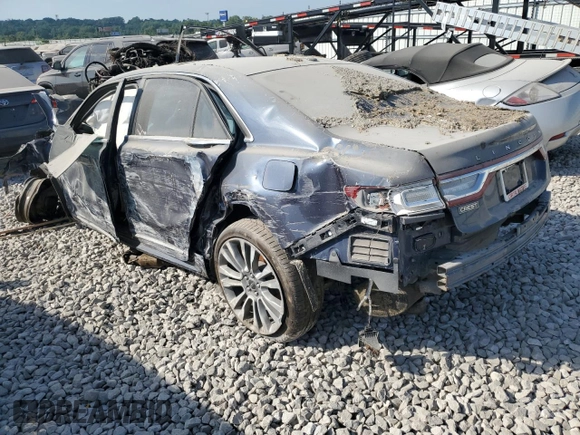 2017 Lincoln Continental Select with VIN 1LN6L9TK3H5612450, listed as a Copart auction lot 58340234 with 0 mi miles and Salvage Title. Bid and sale history available at carsss.com. Image 2.