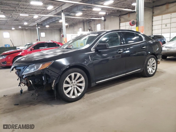 2014 Lincoln MKS with VIN 1LNHL9EK4EG606050, listed as a Copart auction lot 53412495 with 213,371 mi miles and Clean Title. Bid and sale history available at carsss.com. Image 1.