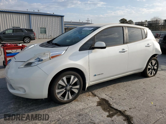2015 Nissan LEAF SV with VIN 1N4AZ0CP2FC305774, listed as a Copart auction lot 50722495 with 64,142 mi miles and Salvage Title. Bid and sale history available at carsss.com. Image 1.