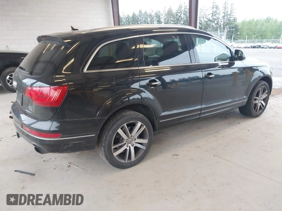 2015 Audi Q7 Premium Plus with VIN WA1LGAFE2FD020974, listed as a IAAI auction lot 42053103 with 107,013 mi miles and . Bid and sale history available at DreamBid. Image 4.