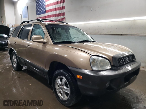 2003 Hyundai Santa Fe GLS with VIN KM8SC13D33U375491, listed as a Copart auction lot 76720694 with 212,447 mi miles and Salvage Title. Bid and sale history available at carsss.com. Image 4.