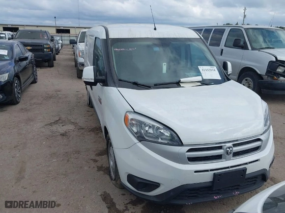 2015 Ram ProMaster City Cargo Van Tradesman SLT with VIN ZFBERFBT0F6A04261, listed as a IAAI auction lot 41442818 with 69,666 mi miles. Bid and sale history available at carsss.com. Image 1.
