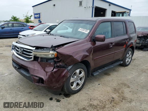 2013 Honda Pilot EX-L with VIN 5FNYF4H59DB049519, listed as a Copart auction lot 61036195 with 119,253 mi miles and Non repairable. Bid and sale history available at DreamBid. Image 1.