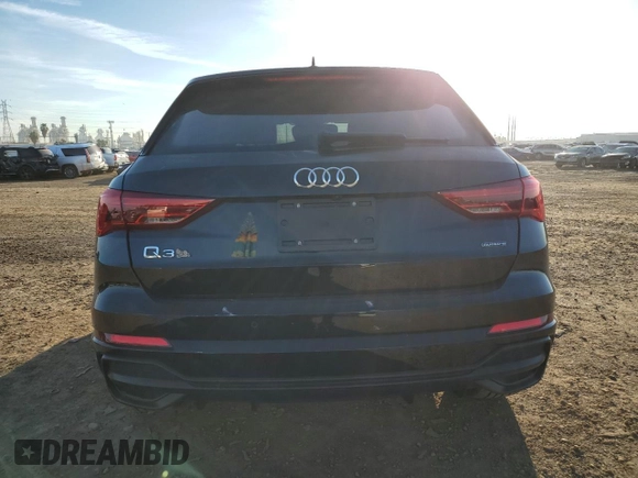 2020 Audi Q3 S line Premium with VIN WA1DECF33L1099539, listed as a Copart auction lot 43892833 with 17,471 mi miles. Bid and sale history available at carsss.com. Image 6.