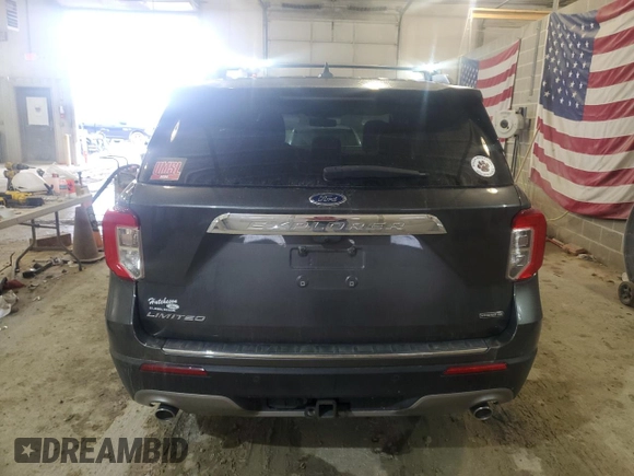 2020 Ford Explorer Limited with VIN 1FM5K8FW1LGC23133, listed as a Copart auction lot 40035984 with 38,642 mi miles. Bid and sale history available at carsss.com. Image 6.