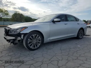 2015 Hyundai Genesis 3.8L with VIN KMHGN4JE9FU075875, listed as a Copart auction lot 53584305 with 108,983 mi miles and Clean Title. Bid and sale history available at carsss.com. Image 1.