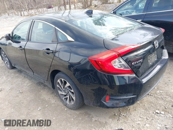 2017 Honda Civic Sedan EX with VIN 19XFC2F70HE036193, listed as a IAAI auction lot 41792742 with 56,957 mi miles. Bid and sale history available at carsss.com. Image 3.