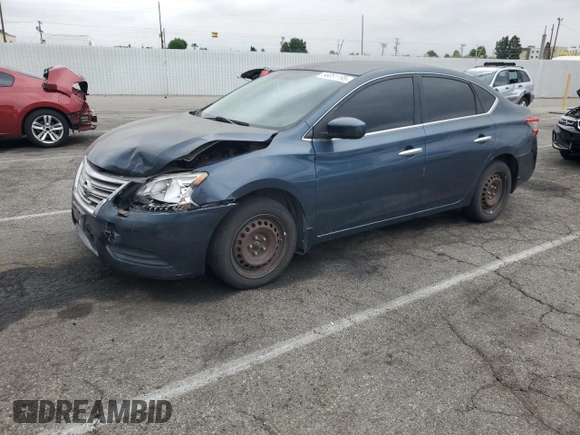 2014 Nissan Sentra SV with VIN 1N4AB7AP1EN854403, listed as a Copart auction lot 56051195 with 108,983 mi miles and Clean Title. Bid and sale history available at DreamBid. Image 1.