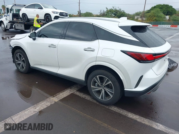 2024 Lexus RX 350 with VIN 2T2BAMBA9RC028882, listed as a IAAI auction lot 41038258 with 2,854 mi miles and . Bid and sale history available at DreamBid. Image 3.