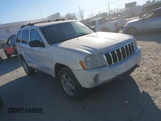 2005 Jeep Grand Cherokee Limited with VIN 1J4HR58N55C554950, listed as a IAAI auction lot 41656831 with 160,405 mi miles. Bid and sale history available at carsss.com. Image 1.
