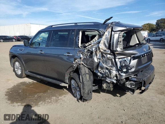 2023 Nissan Armada SV with VIN JN8AY2AC1P9182335, listed as a Copart auction lot 87447854 with 45,112 mi miles and Salvage Title. Bid and sale history available at carsss.com. Image 2.