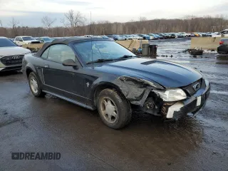 2000 Ford Mustang with VIN 1FAFP4448YF202531, listed as a Copart auction lot 43349785 with 99,444 mi miles and Salvage Title. Bid and sale history available at carsss.com. Image 4.