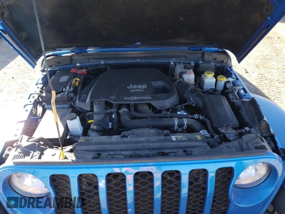 2022 Jeep Gladiator Willys with VIN 1C6JJTAM3NL132056, listed as a Copart auction lot 75723014 with 36,195 mi miles and Salvage title. Bid and sale history available at DreamBid. Image 12.