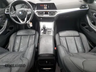 2021 BMW 3 Series 330i with VIN 3MW5R1J03M8B65999, listed as a Copart auction lot 48829075 with 39,730 mi miles and Salvage Title. Bid and sale history available at carsss.com. Image 8.