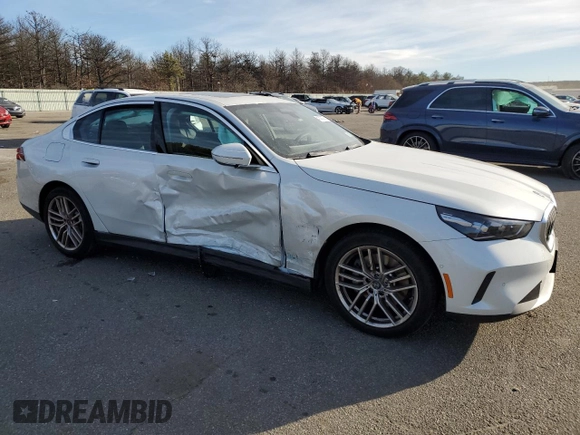 2024 BMW 5 Series 530i xDrive with VIN WBA53FJ01RCR84895, listed as a Copart auction lot 41431275 with 0 mi miles and Salvage Title. Bid and sale history available at carsss.com. Image 4.