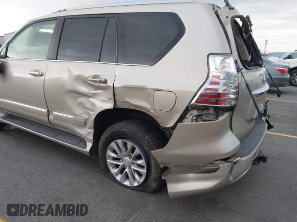 2015 Lexus GX 460 with VIN JTJBM7FX4F5100492, listed as a IAAI auction lot 41857586 with 109,534 mi miles and . Bid and sale history available at carsss.com. Image 12.