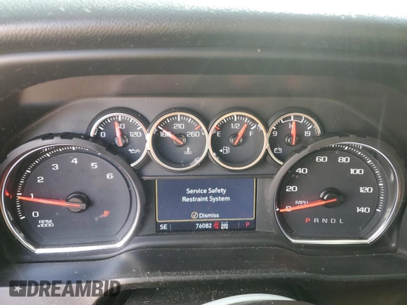 2021 Chevrolet Silverado 1500 LT Trail Boss with VIN 1GCPYFEL6MZ388043, listed as a Copart auction lot 48032035 with 76,082 mi miles and Salvage Title. Bid and sale history available at DreamBid. Image 9.