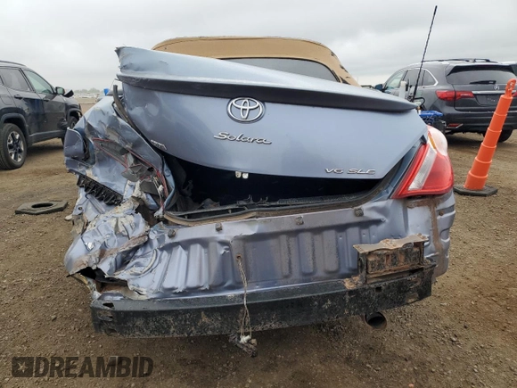 2004 Toyota Solara SE with VIN 4T1FA38P44U030767, listed as a Copart auction lot 55997185 with 176,685 mi miles and Salvage title. Bid and sale history available at DreamBid. Image 6.