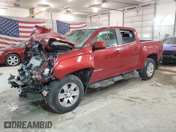 2016 GMC Canyon 4WD SLE with VIN 1GTG6CE33G1336764, listed as a Copart auction lot 41635524 with 88,004 mi miles and Non Repairable. Bid and sale history available at carsss.com. Image 1.