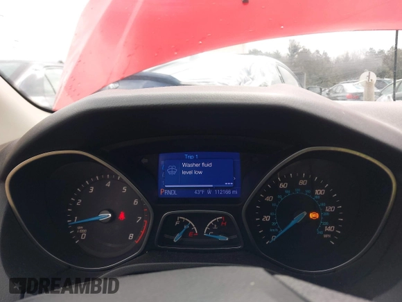 2013 Ford Focus SE with VIN 1FADP3F22DL130976, listed as a IAAI auction lot 41683480 with 112,166 mi miles. Bid and sale history available at carsss.com. Image 7.