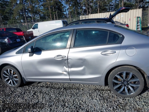 2015 Honda Civic Sedan EX-L with VIN 19XFB2F91FE205512, listed as a IAAI auction lot 41849708 with 122,947 mi miles. Bid and sale history available at carsss.com. Image 14.
