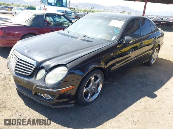 2007 Mercedes-Benz E-Class Sport 5.5L with VIN WDBUF72XX7A988796, listed as a IAAI auction lot 42052924 with 180,169 mi miles. Bid and sale history available at carsss.com. Image 2.
