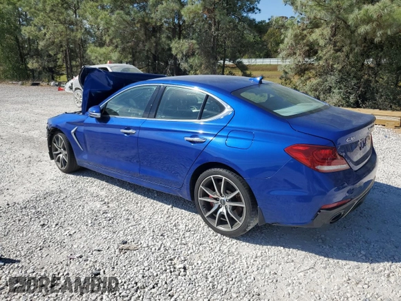 2019 Genesis G70 Advanced with VIN KMTG54LE7KU015008, listed as a Copart auction lot 76293874 with Not provided miles and Salvage title. Bid and sale history available at DreamBid. Image 2.