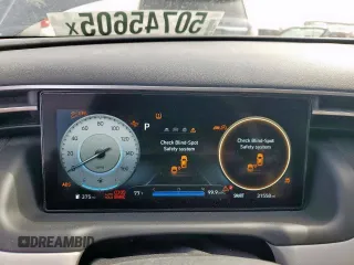 2022 Hyundai Tucson SEL with VIN 5NMJC3AE8NH139520, listed as a Copart auction lot 50745605 with 31,588 mi miles and Salvage Title. Bid and sale history available at carsss.com. Image 9.
