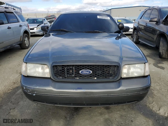 2008 Ford Police Interceptor with VIN 2FAFP71V78X150151, listed as a Copart auction lot 43989355 with 254,736 mi miles and Salvage Title. Bid and sale history available at carsss.com. Image 5.