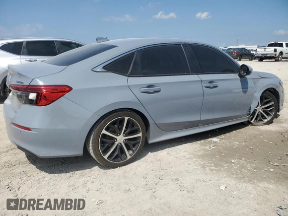 2022 Honda Civic Sedan Touring with VIN 2HGFE1F94NH302242, listed as a Copart auction lot 51201855 with 55,904 mi miles and Non Repairable. Bid and sale history available at carsss.com. Image 3.