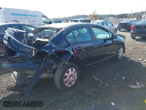 2014 Honda Civic Sedan LX with VIN 19XFB2F59EE021804, listed as a IAAI auction lot 41032926 with 91,634 mi miles. Bid and sale history available at carsss.com. Image 4.