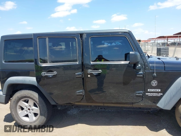 2016 Jeep Wrangler Unlimited Sport with VIN 1C4BJWDG9GL161844, listed as a IAAI auction lot 42074473 with 109,508 mi miles and . Bid and sale history available at DreamBid. Image 13.