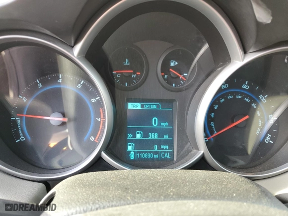 2014 Chevrolet Cruze LS with VIN 1G1PB5SH4E7138978, listed as a Copart auction lot 81618614 with 110,830 mi miles and Salvage Title. Bid and sale history available at carsss.com. Image 9.