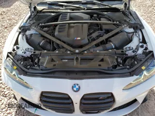 2023 BMW M4 Competition xDrive with VIN WBS43AZ05PCL79290, listed as a Copart auction lot 46134205 with 11,966 mi miles and Salvage Title. Bid and sale history available at carsss.com. Image 12.