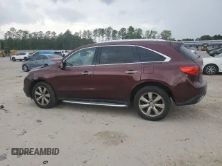 2014 Acura MDX Advance with VIN 5FRYD4H8XEB046967, listed as a Copart auction lot 52093545 with 172,925 mi miles and Salvage title. Bid and sale history available at DreamBid. Image 2.